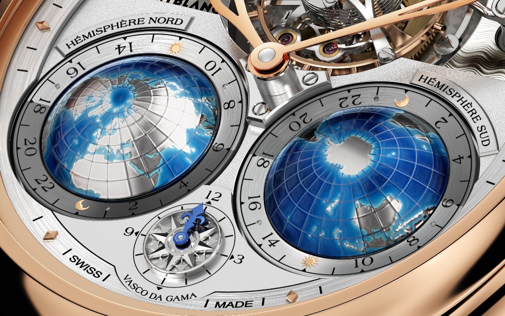 SIHH-2015. Montblanc Collection Villeret Tourbillon Cylindrique Geosphères Vasco da Gama