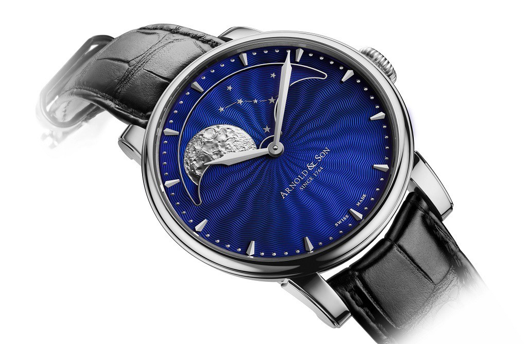 Arnold & Son HM Perpetual Moon blue guilloché