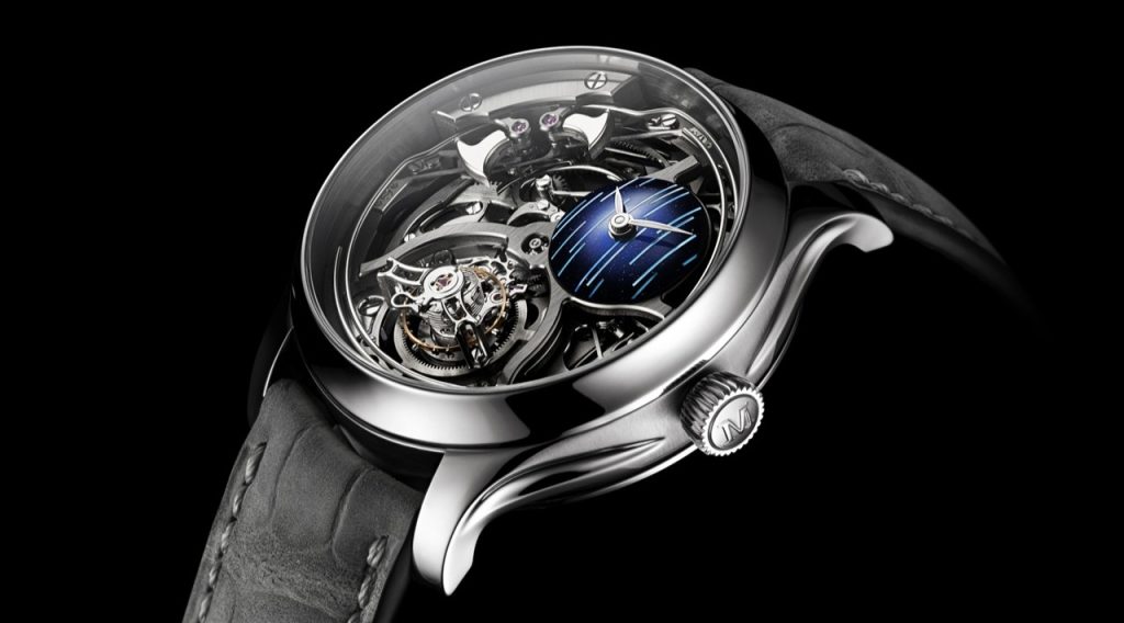 H. Moser & Cie. Endeavour Minute Repeater Cylindrical Tourbillon Skeleton Cosmic Rain