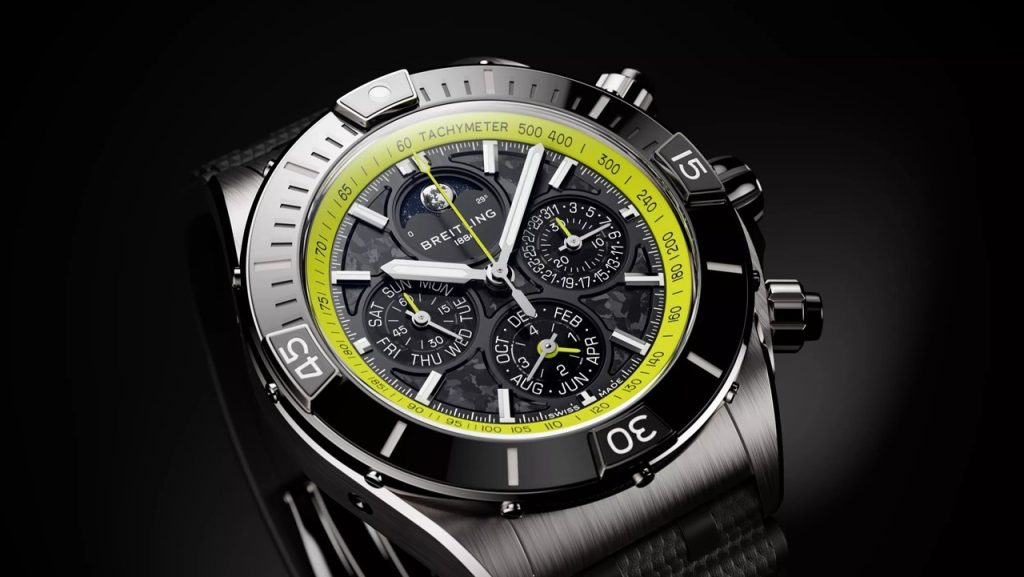 Breitling Super Chronomat B19 44 Perpetual Calendar Chronograph Aston Martin Valhalla